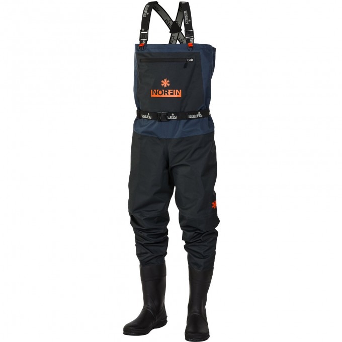 Полукомбинезон забродный NORFIN PILOT BOOTFOOT р.LS с сапогами резина р.44 82231-44-LS